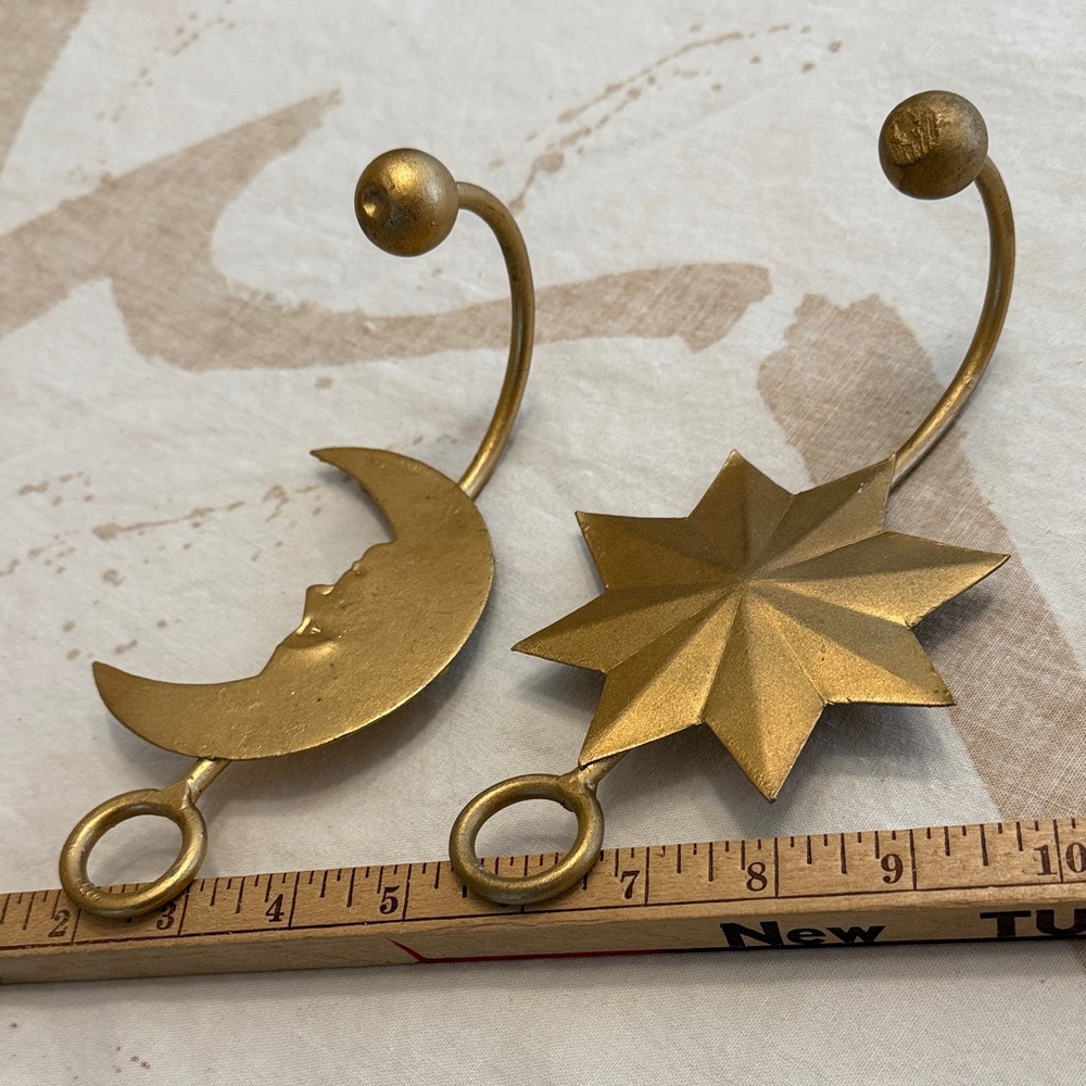 Pair of Moon & Star Hooks - Picture 7 of 8